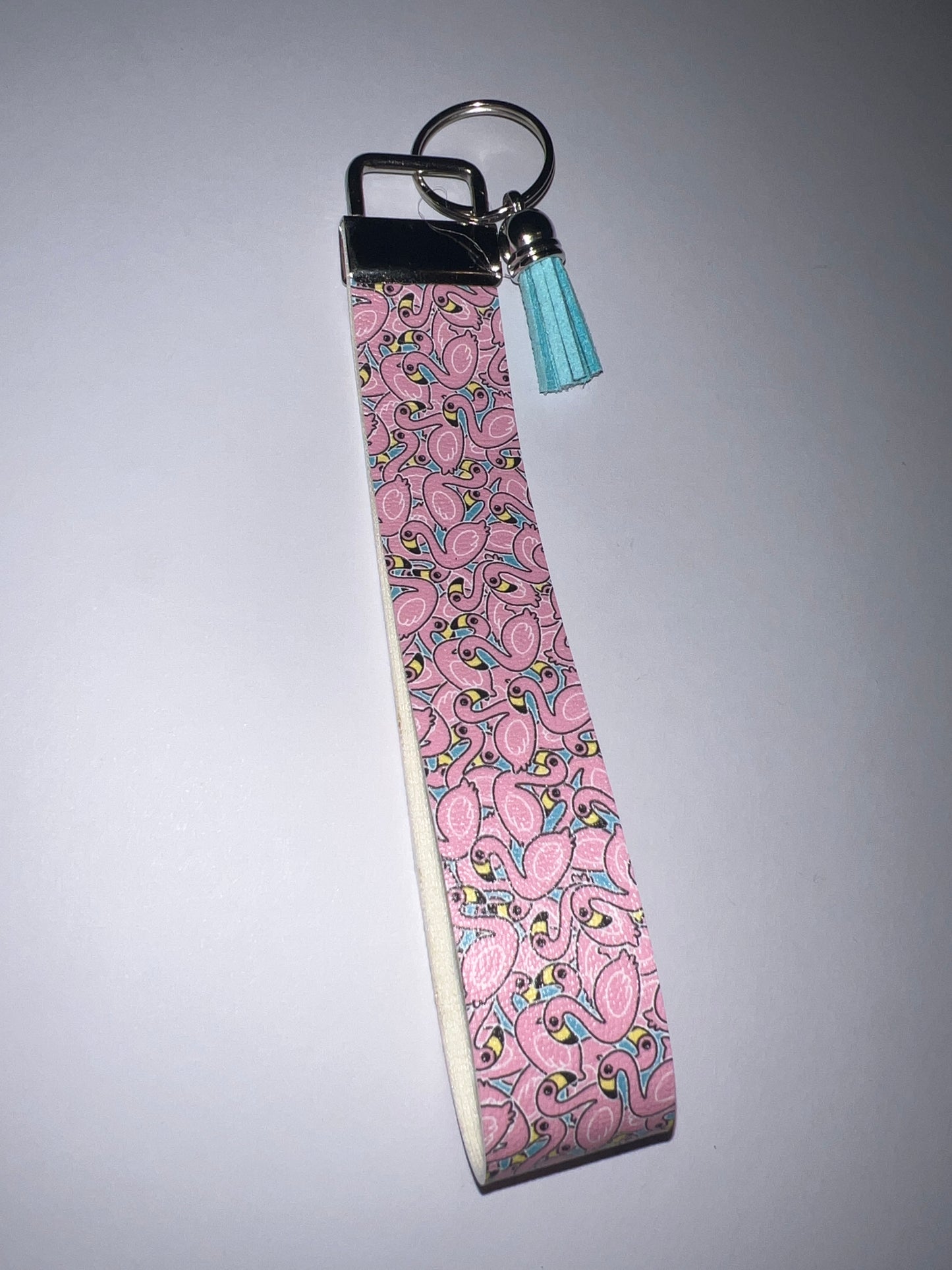 Flamingo Keychain Wristlet