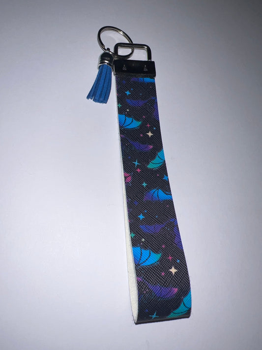 Halloween Bat Keychain Wristlet