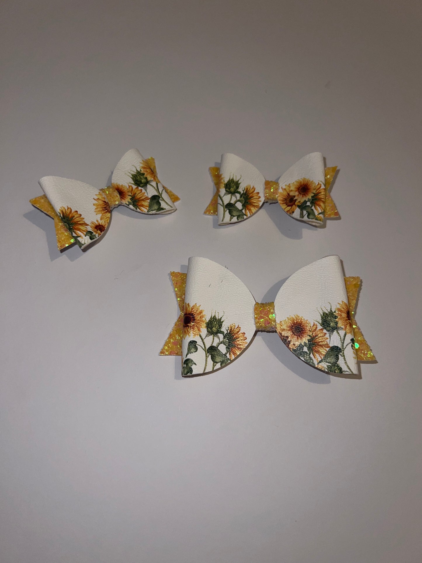 Yellow Sunflower Hair Bow