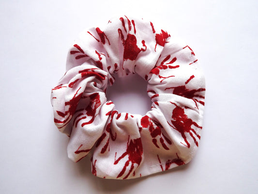 Bloody Handprint Hair Scrunchie