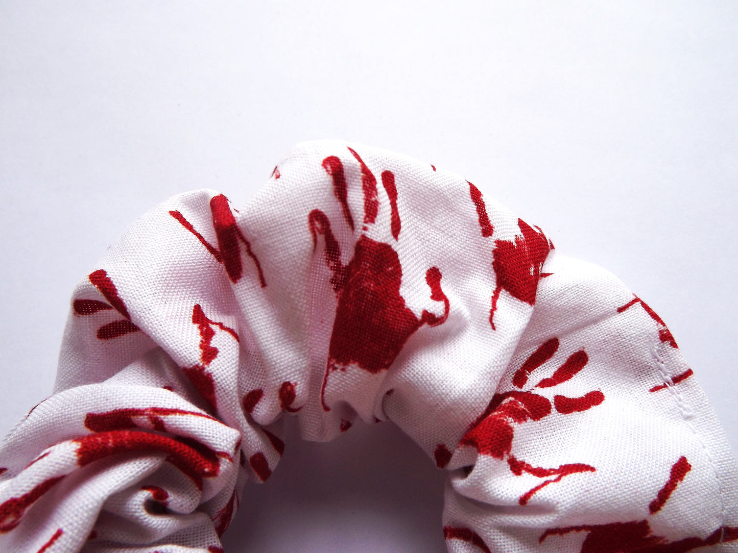 Bloody Handprint Hair Scrunchie