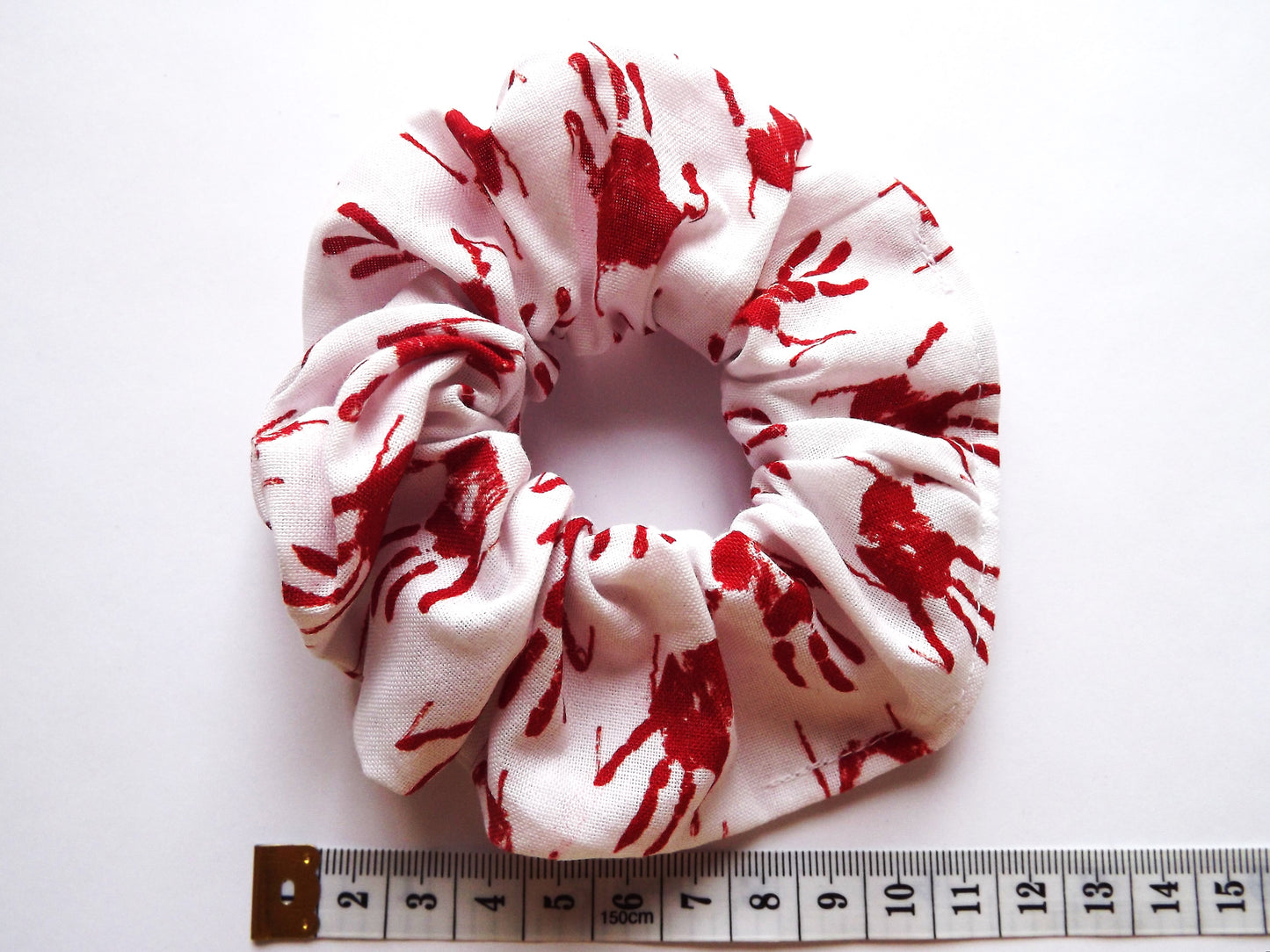 Bloody Handprint Hair Scrunchie