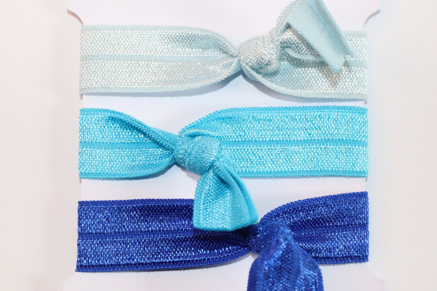 Blue Hair Ties Set