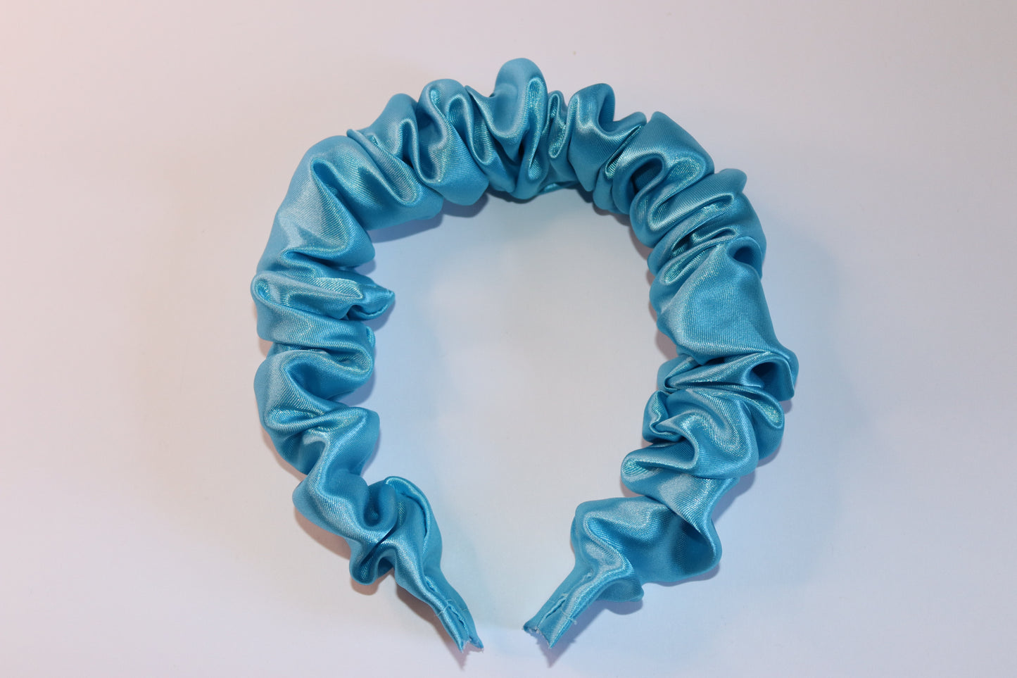 Blue Scrunchie Headband