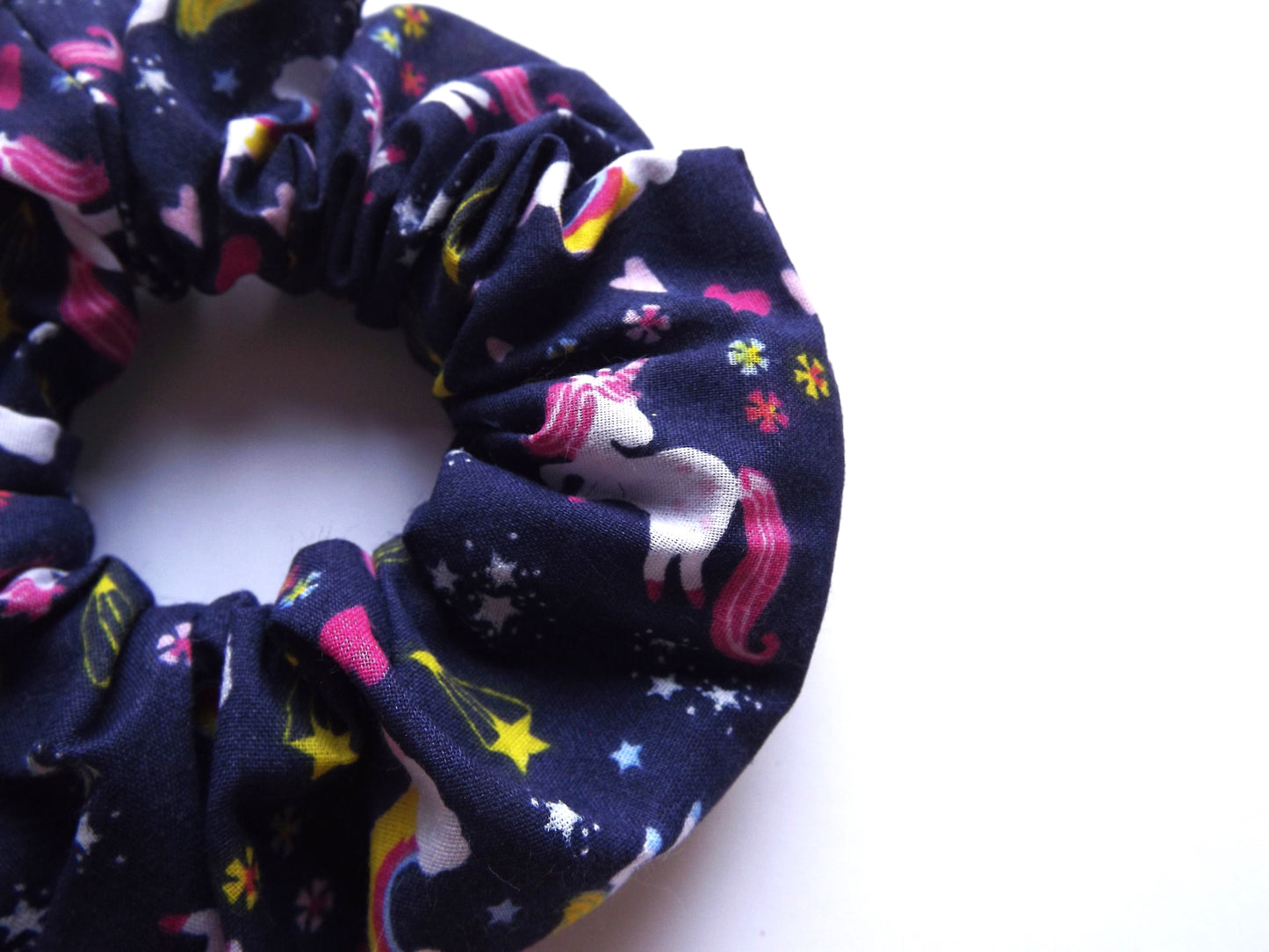 Blue Unicorn Hair Scrunchie