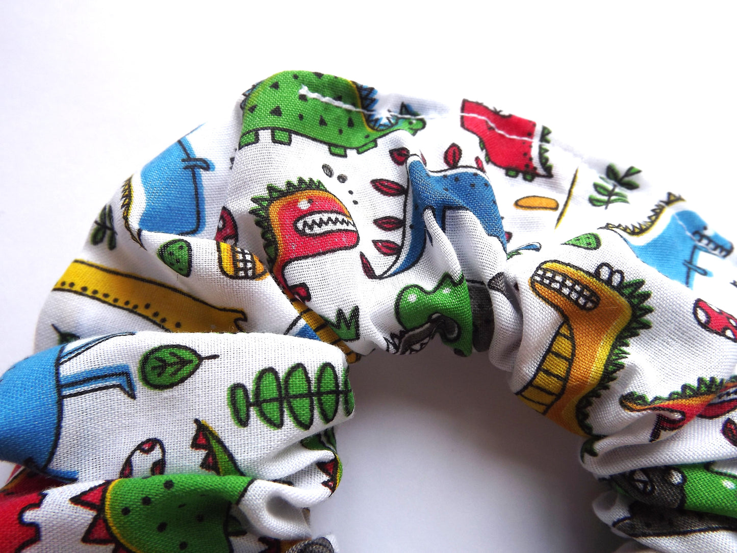 Cartoon Dinosaur Hair Scrunchie