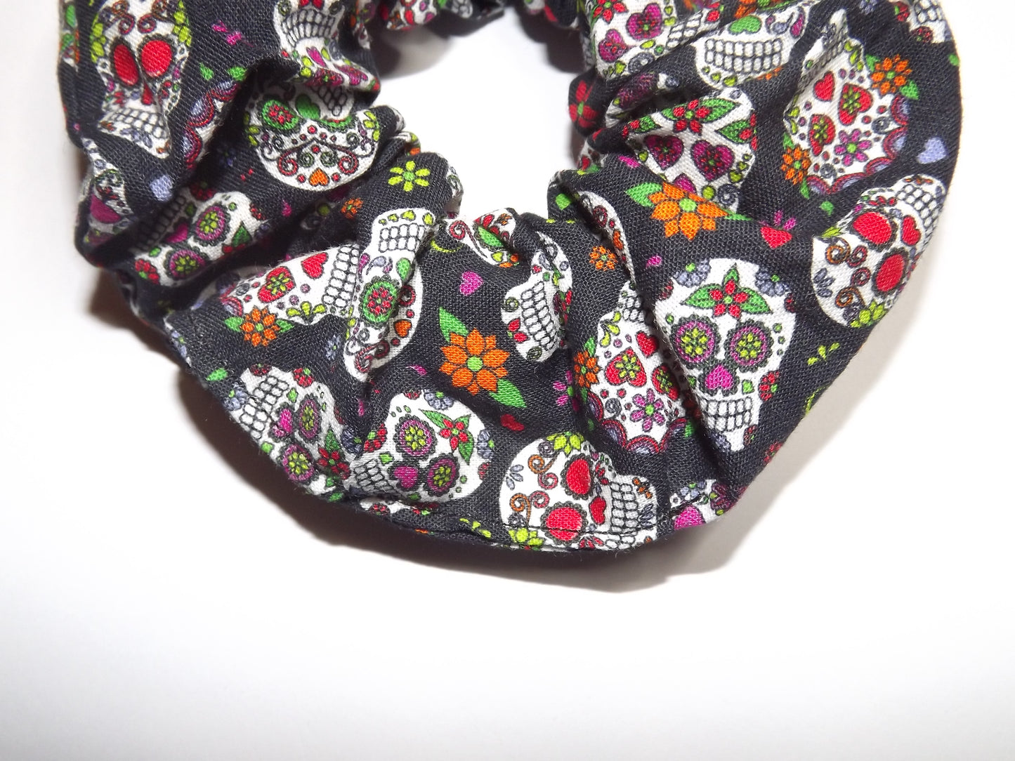 Sugar Skull Hair Scrunchie