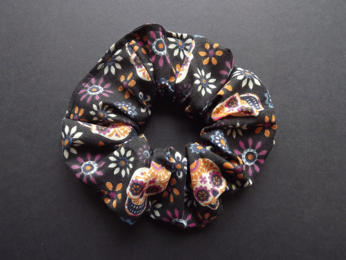 Sugar Skull Hair Scrunchie