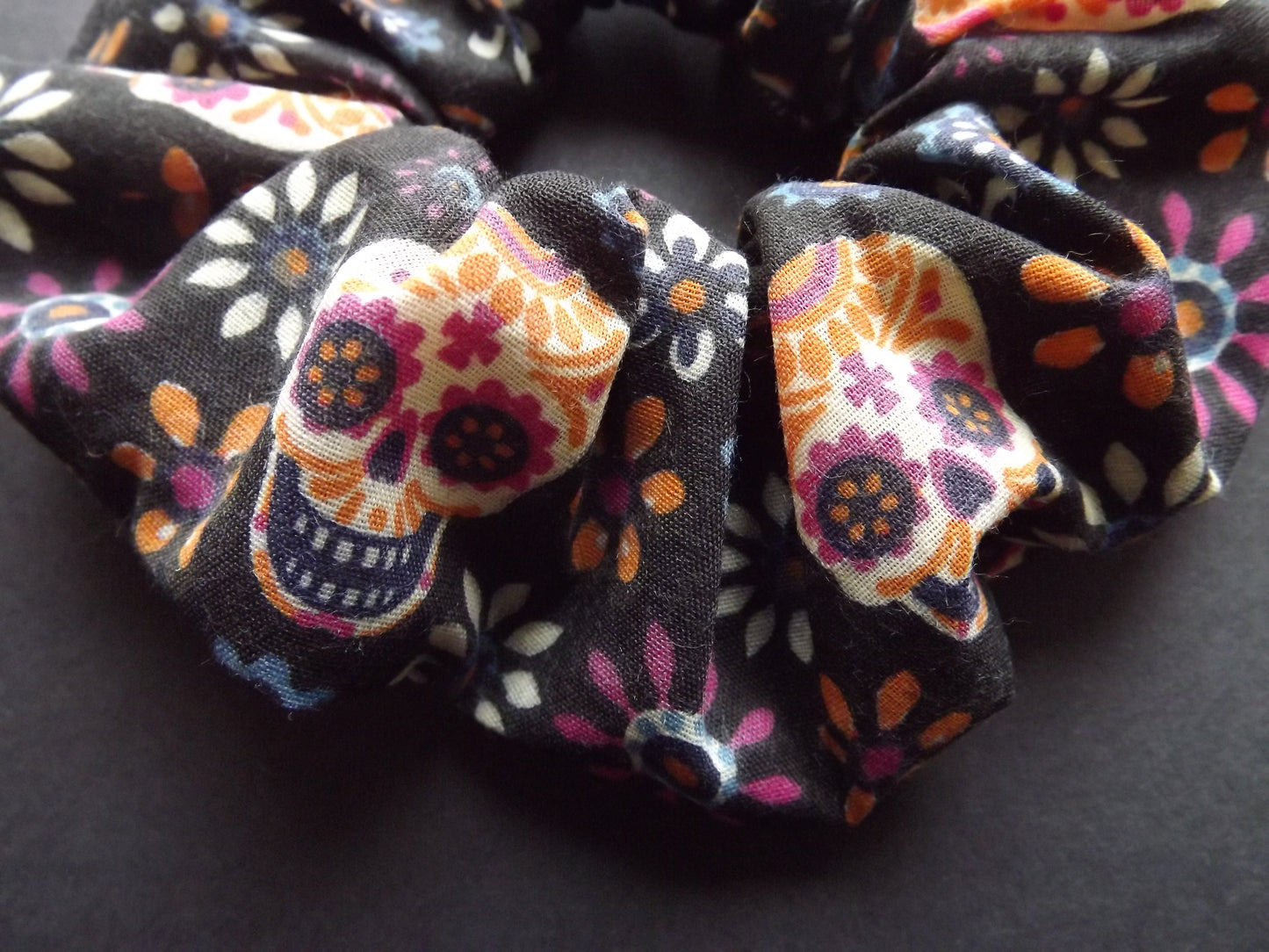 Sugar Skull Hair Scrunchie