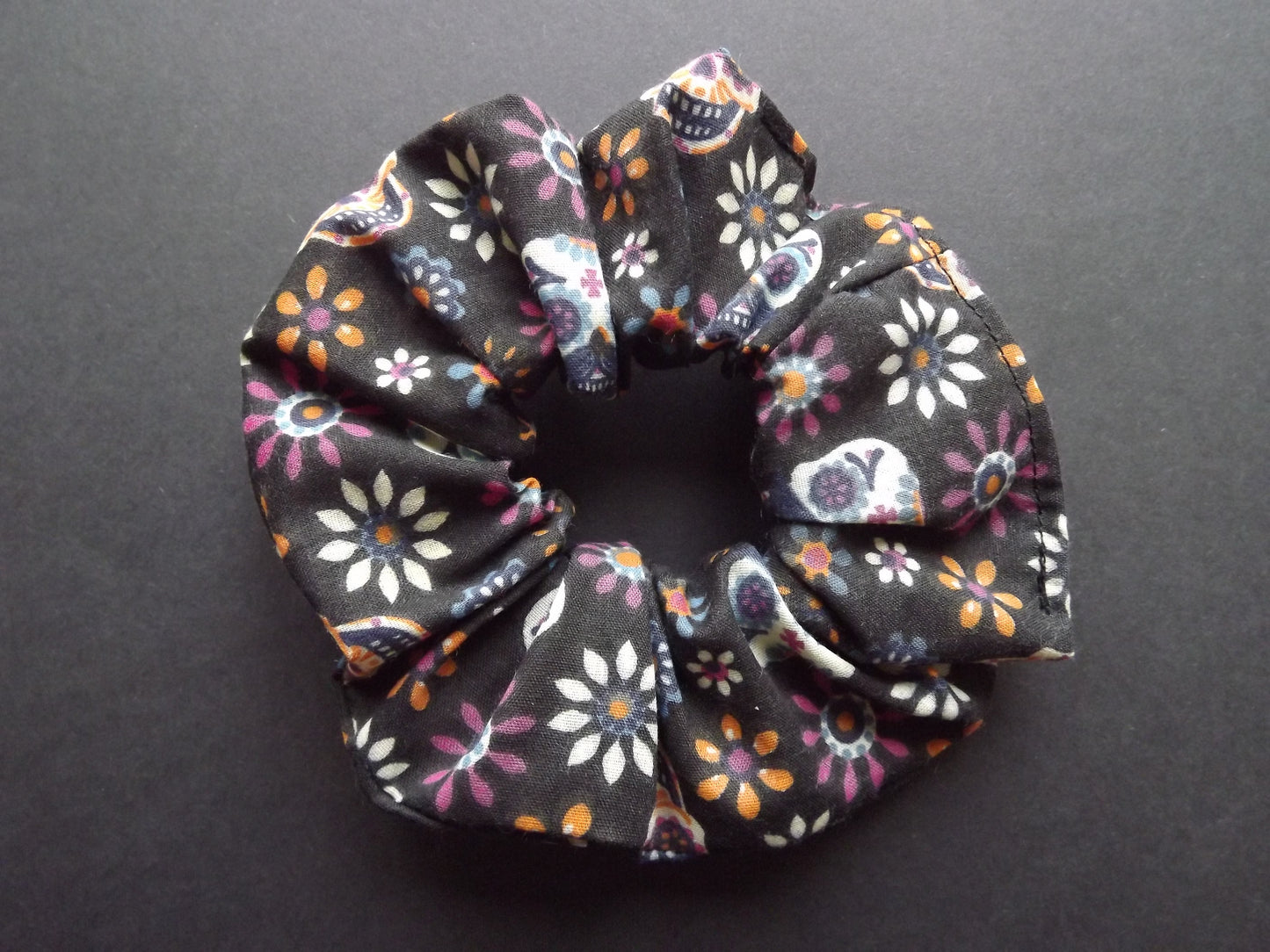 Sugar Skull Hair Scrunchie