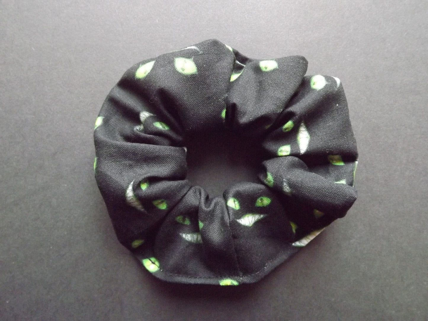 Creepy Green Smile Hair Scrunchie