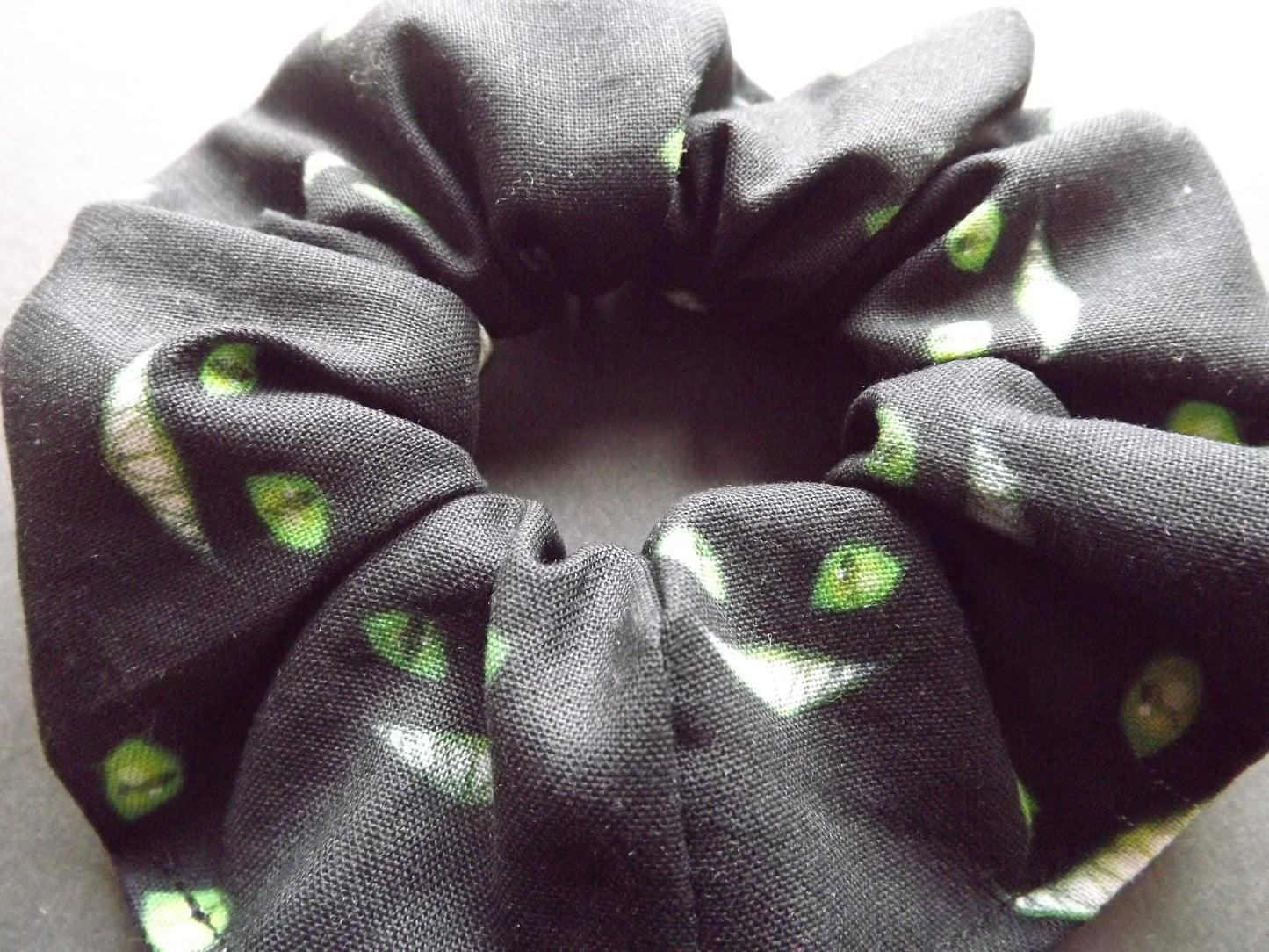 Creepy Green Smile Hair Scrunchie