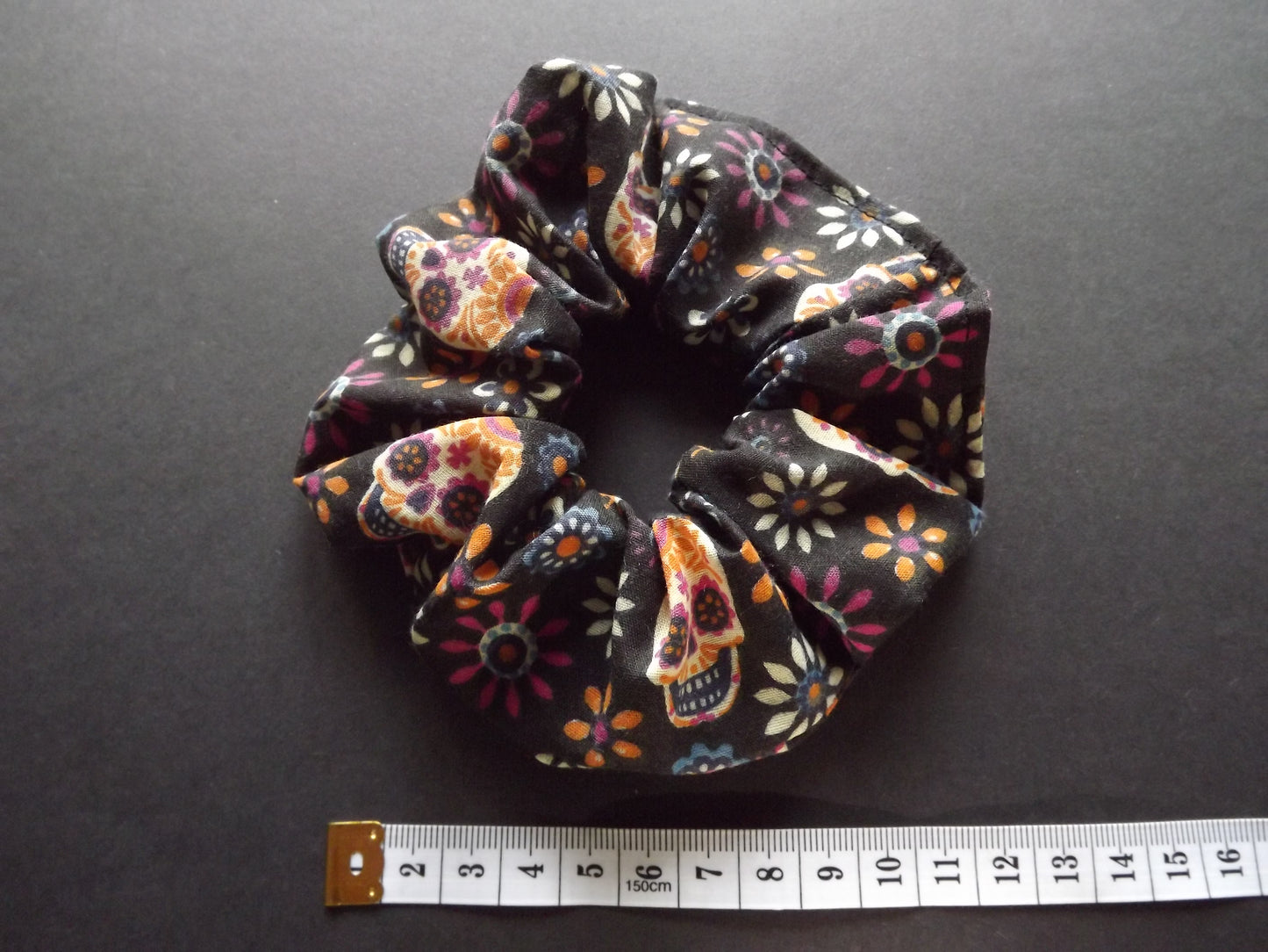 Sugar Skull Hair Scrunchie