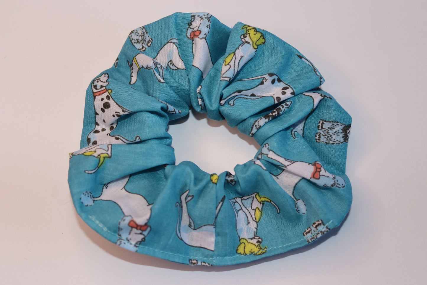 Blue Dog Hair Scrunchie