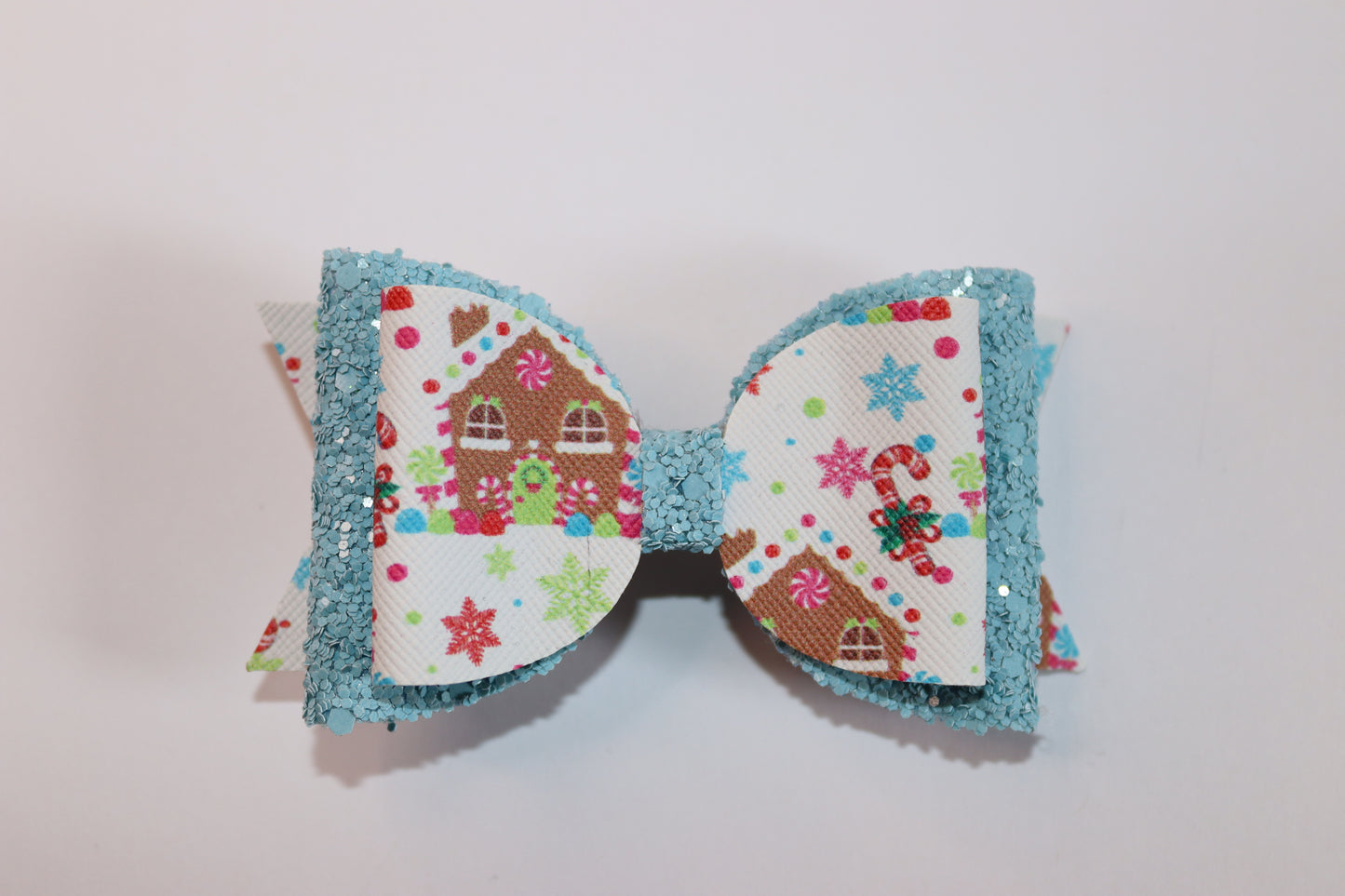 Gingerbread House Hair Bow