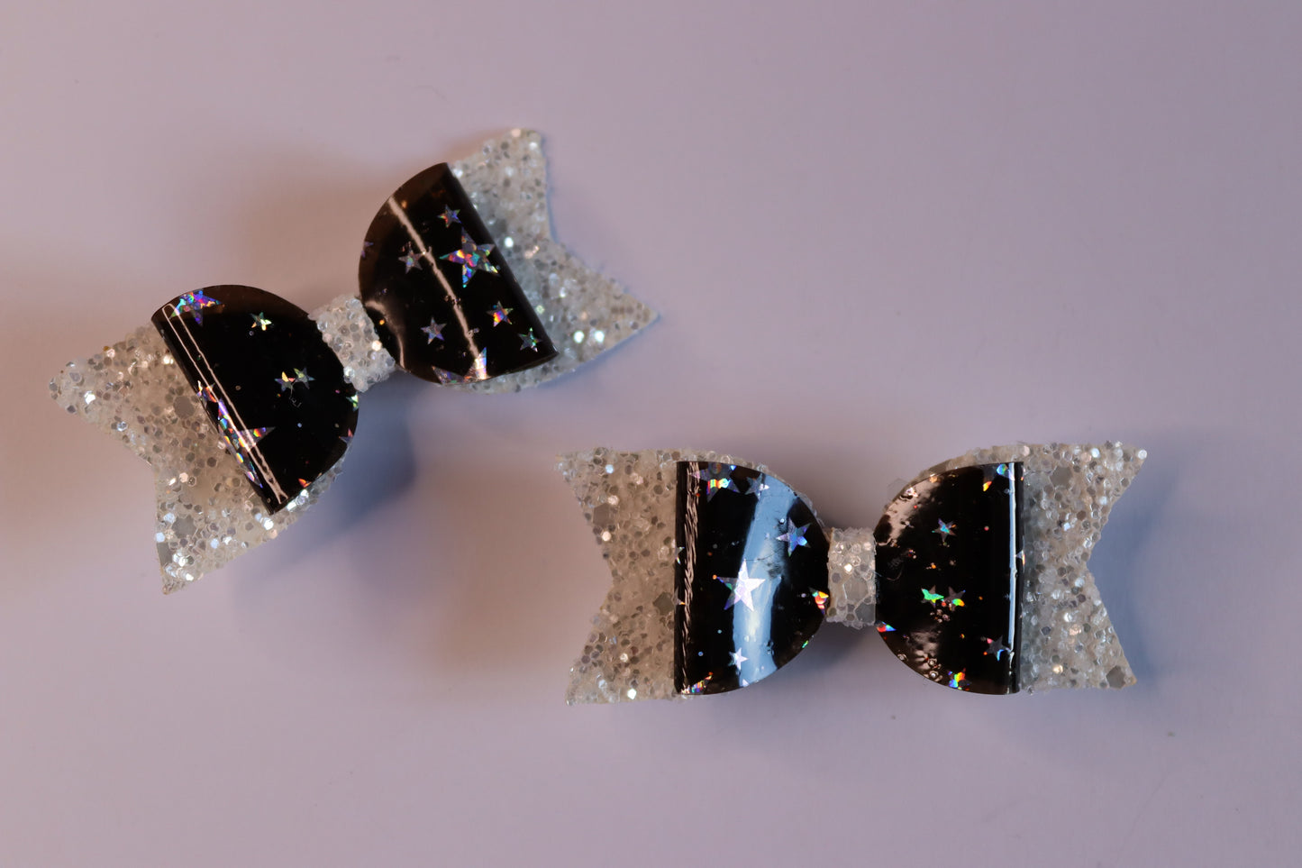 Holographic Stars Hair Bow