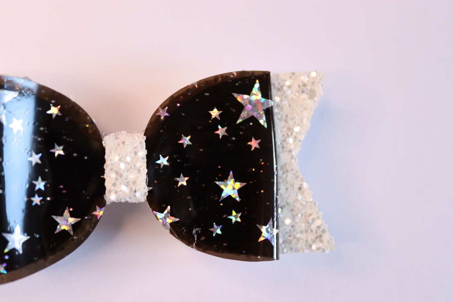 Holographic Stars Hair Bow