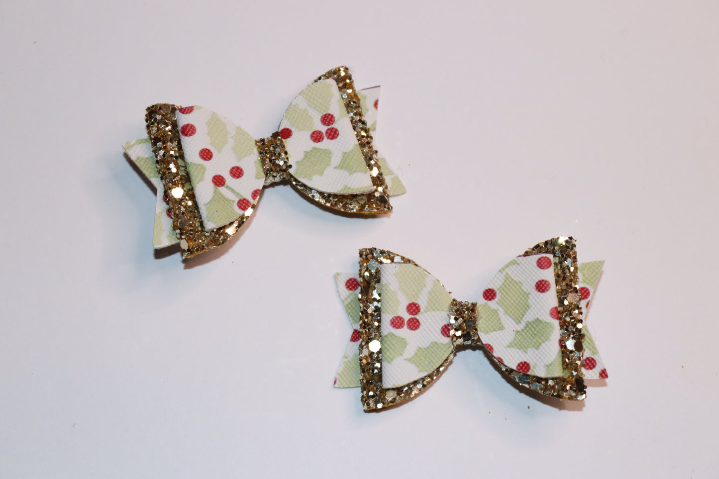 Christmas Holly Hair Bow