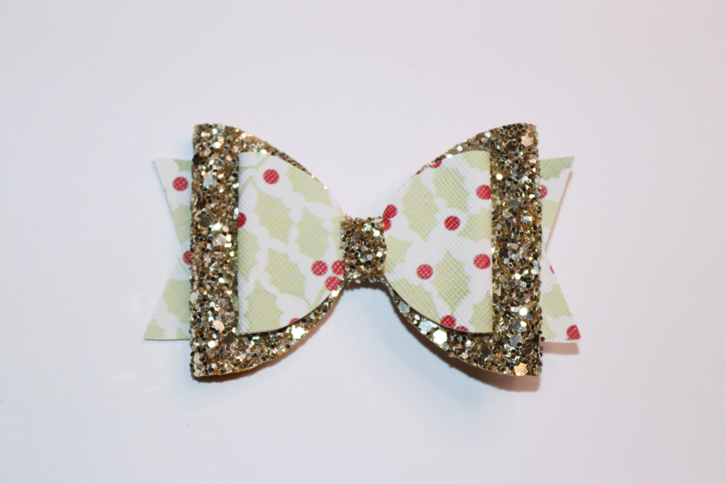 Christmas Holly Hair Bow