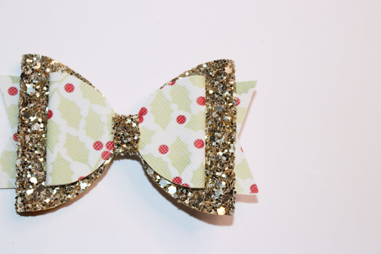 Christmas Holly Hair Bow