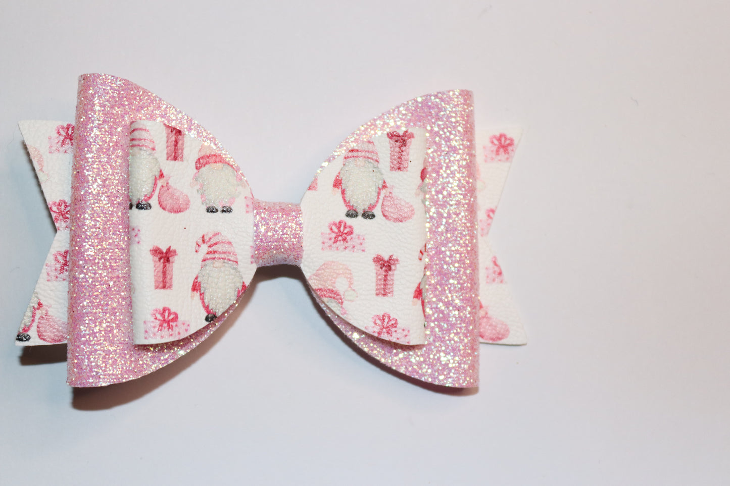 Pink Gonks Christmas Hair Bow