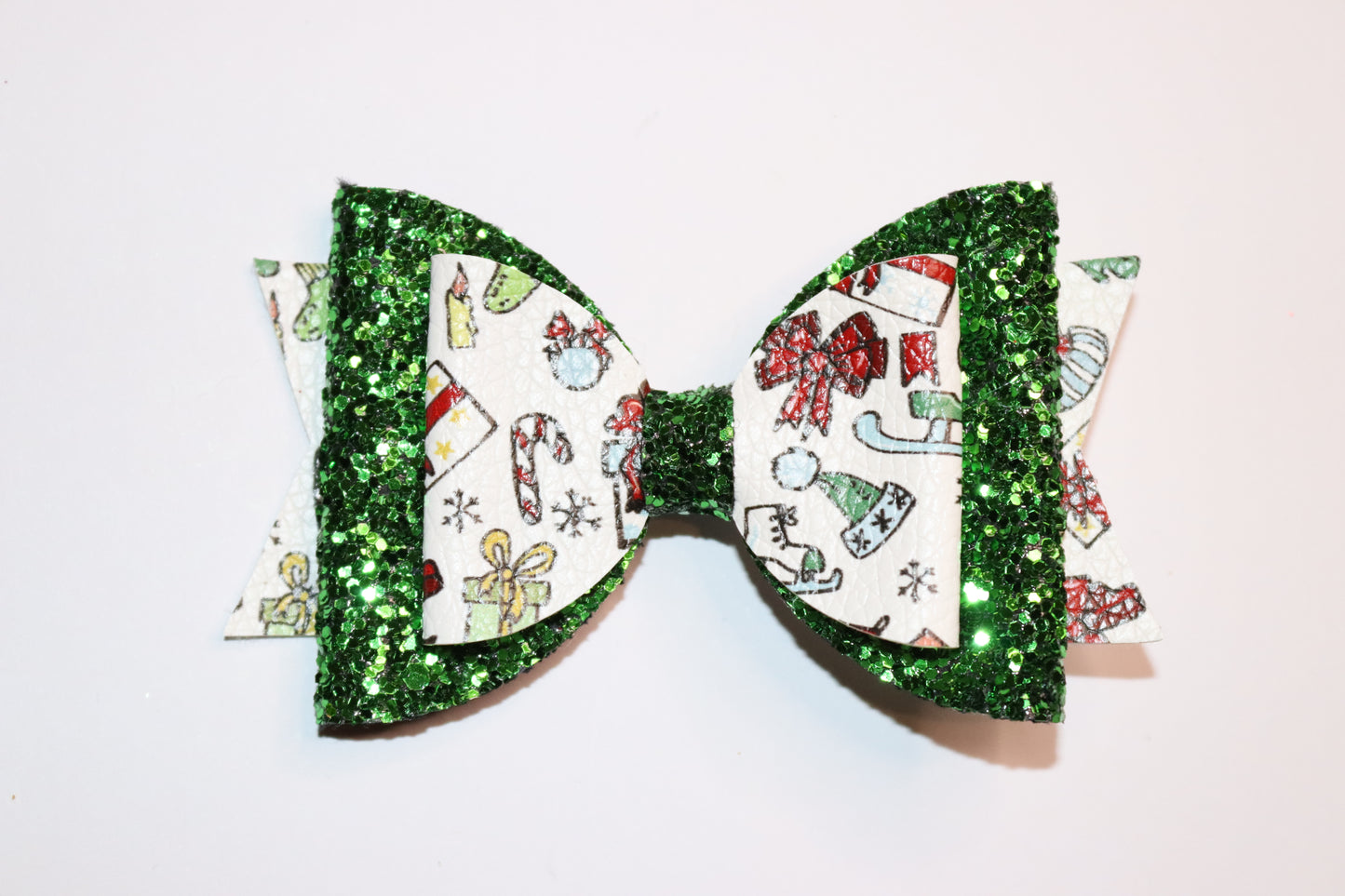 Christmas Symbol Hair Bow