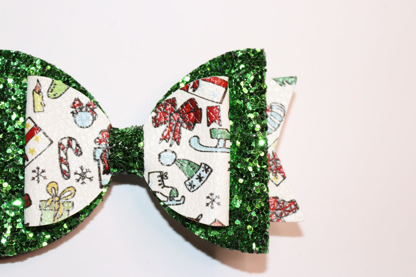 Christmas Symbol Hair Bow