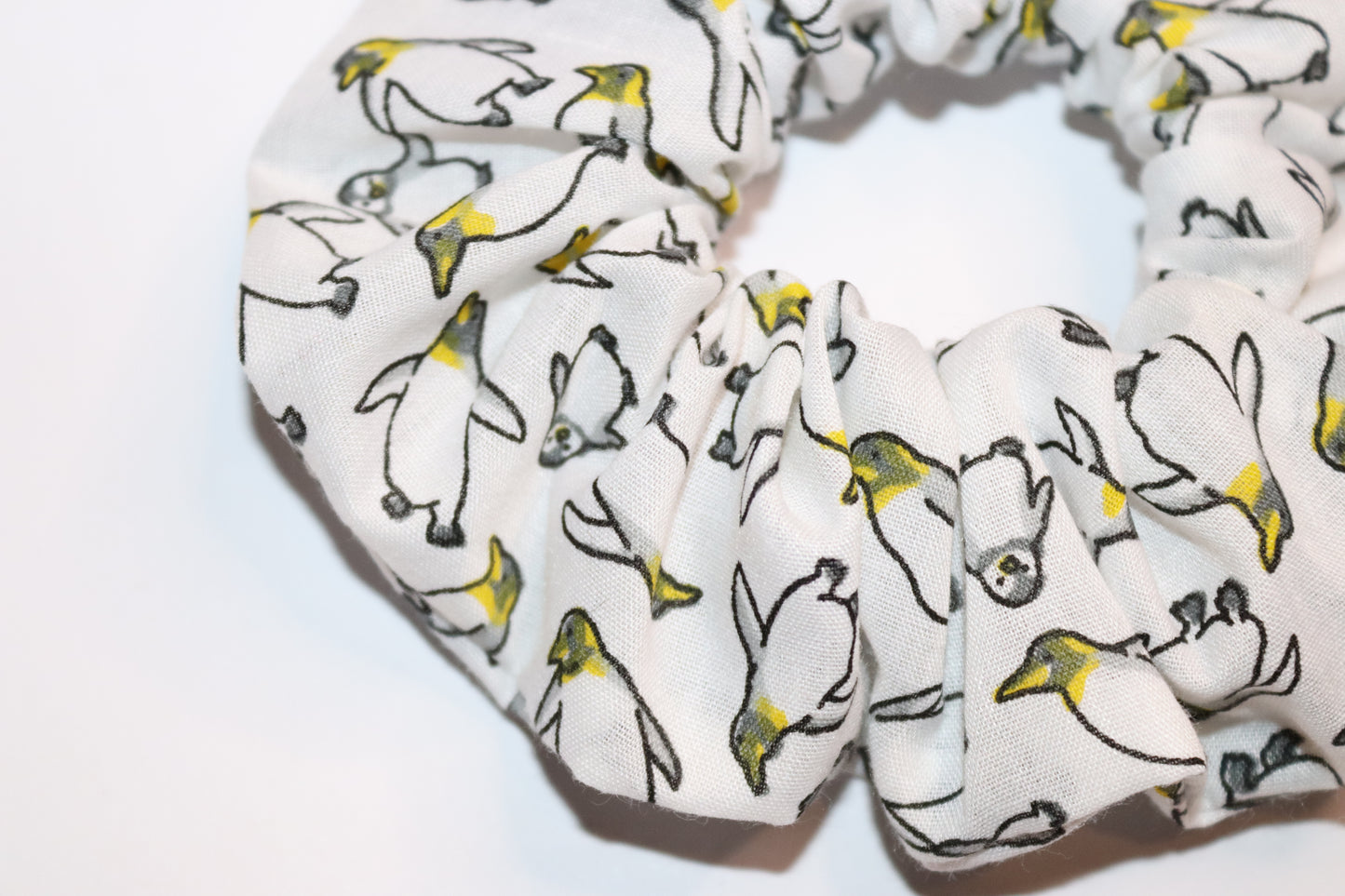 Penguin Winter Hair Scrunchie