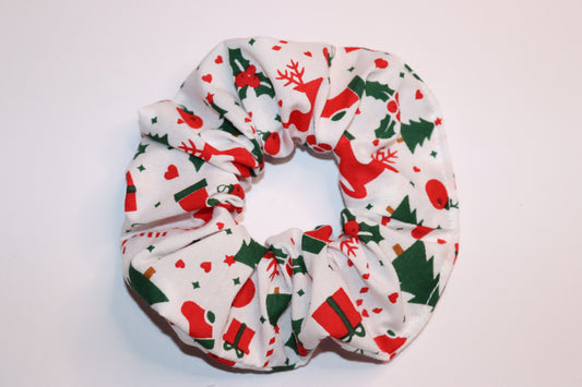 Mixed Christmas Symbol Hair Scrunchie