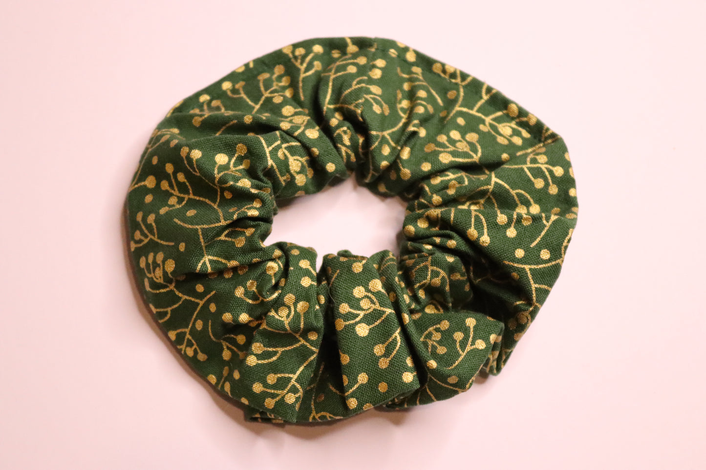 Christmas Mistletoe Hair Scrunchie