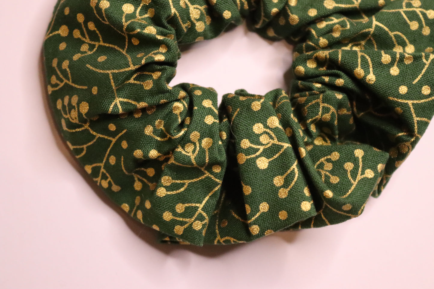 Christmas Mistletoe Hair Scrunchie