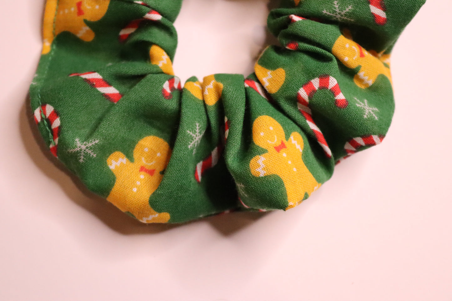 Green Gingerbread Hair Scrunchie