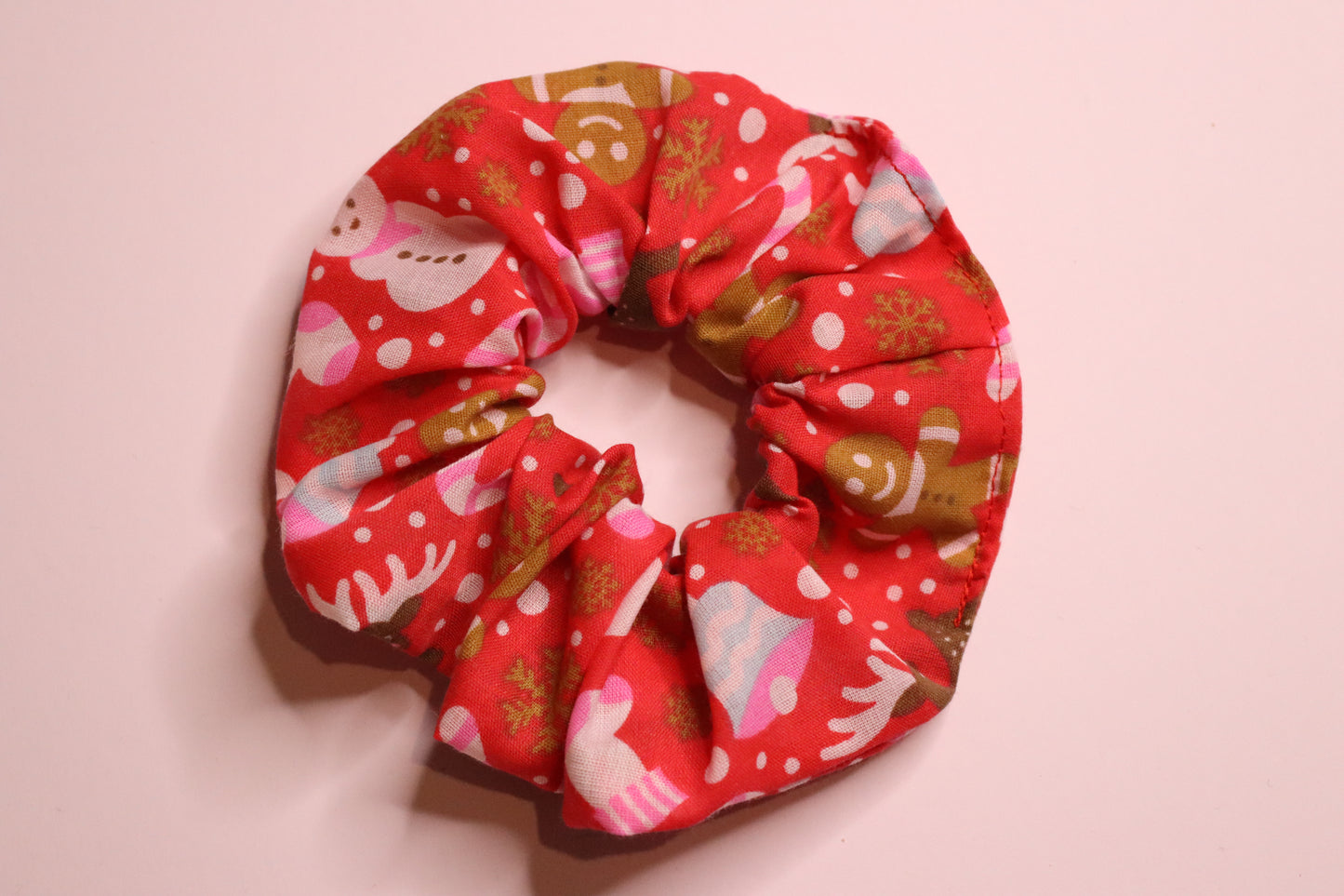 Red Christmas Symbol Hair Scrunchie