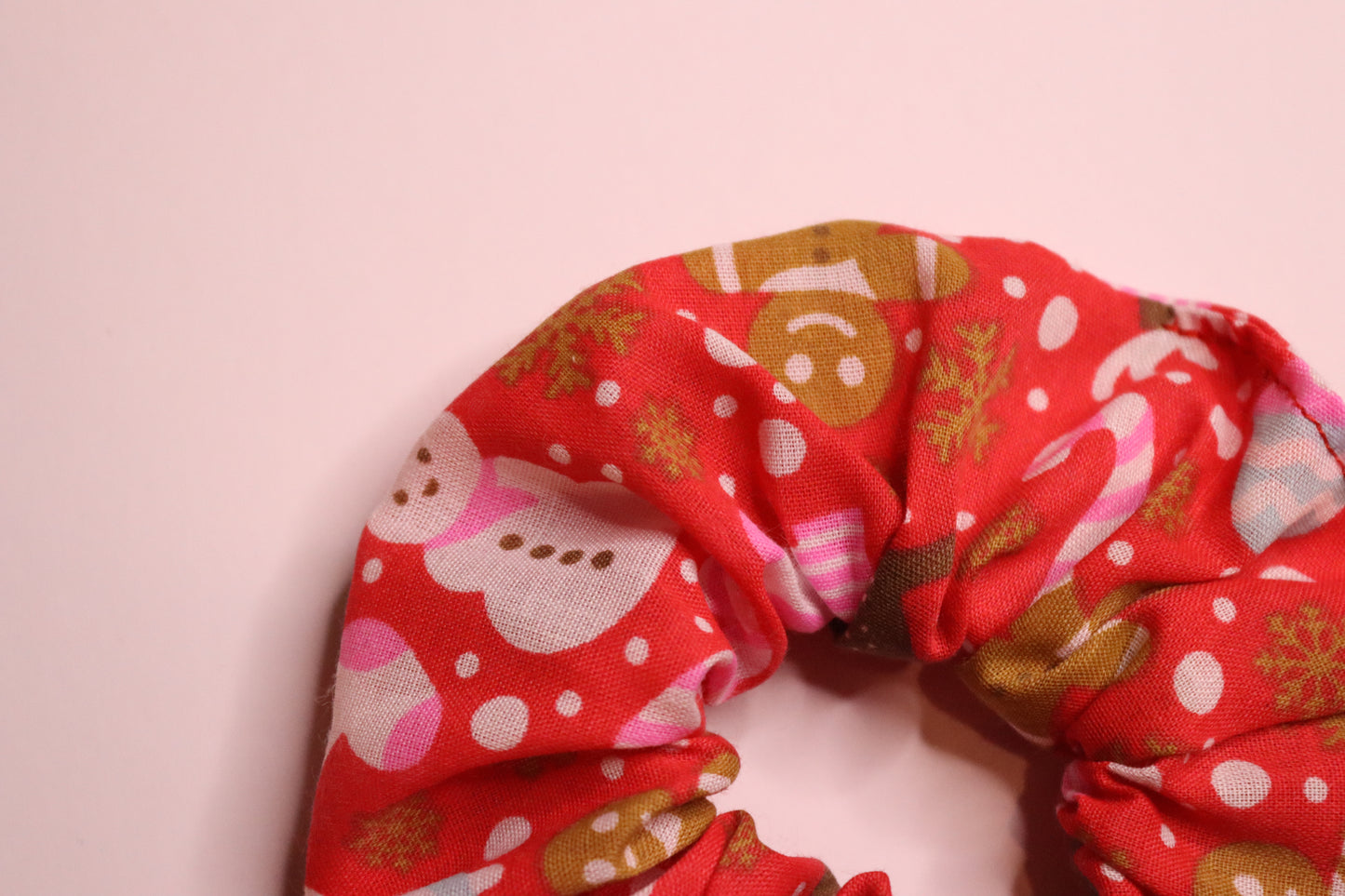 Red Christmas Symbol Hair Scrunchie