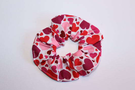 Big Heart Valentines Hair Scrunchie