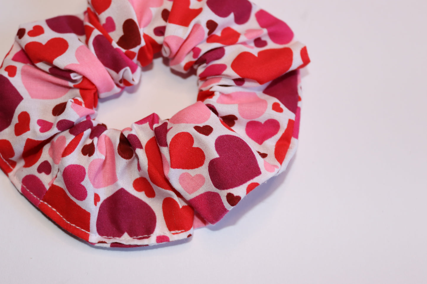 Big Heart Valentines Hair Scrunchie