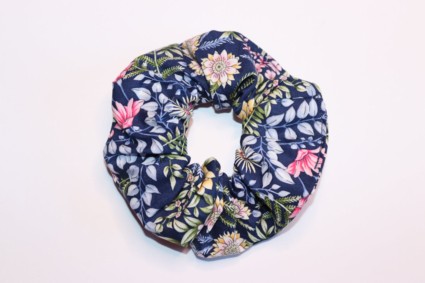 Botanical Print Hair Scrunchie