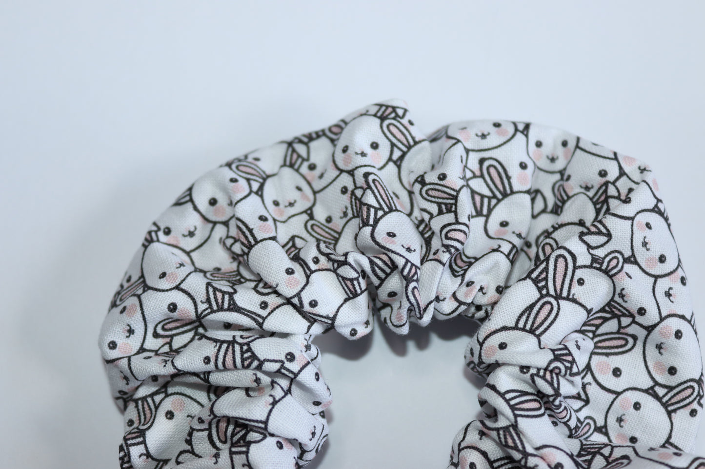 Cartoon Bunny Easter Hair Scrunchie