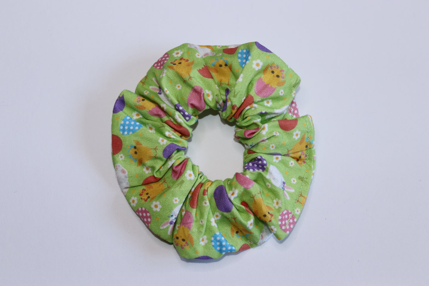 Green Chick Easter Hair Scrunchie