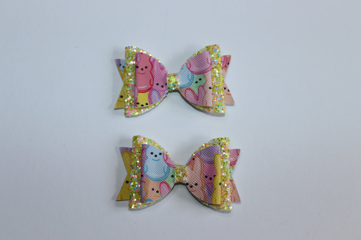 Multi-Coloured Bunny Hair Bow