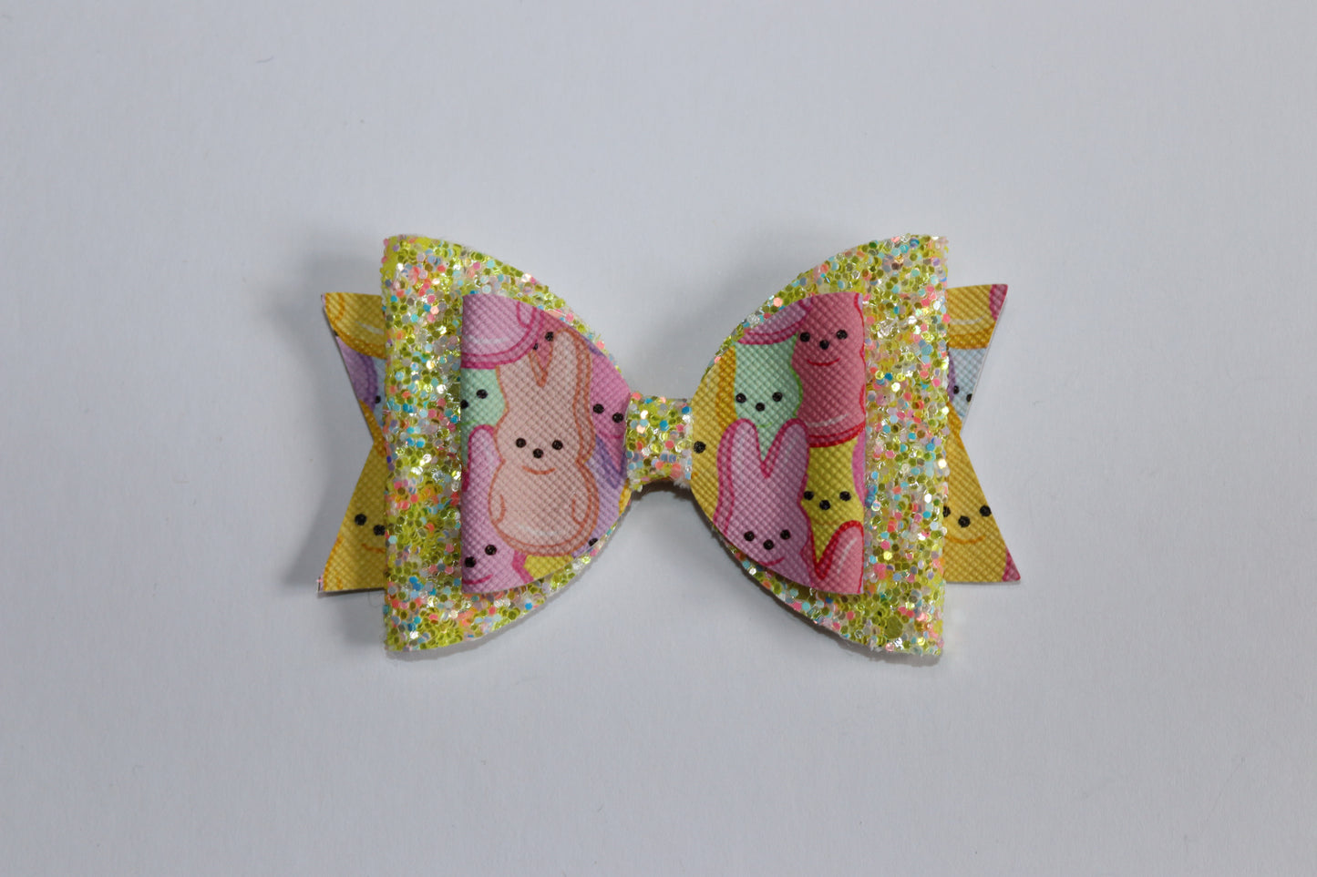 Multi-Coloured Bunny Hair Bow