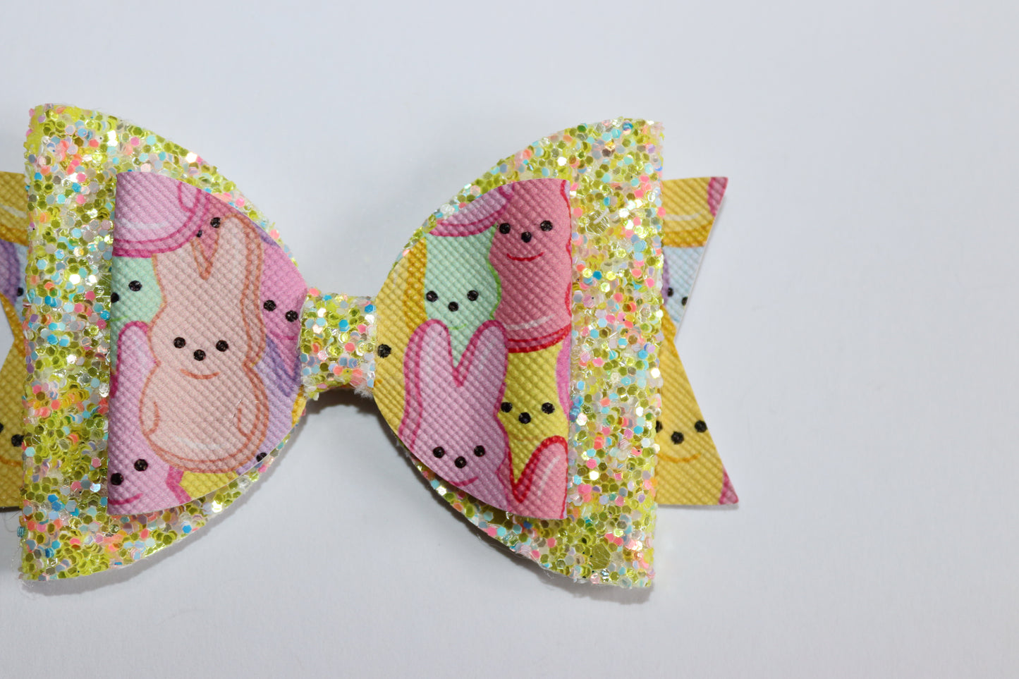 Multi-Coloured Bunny Hair Bow