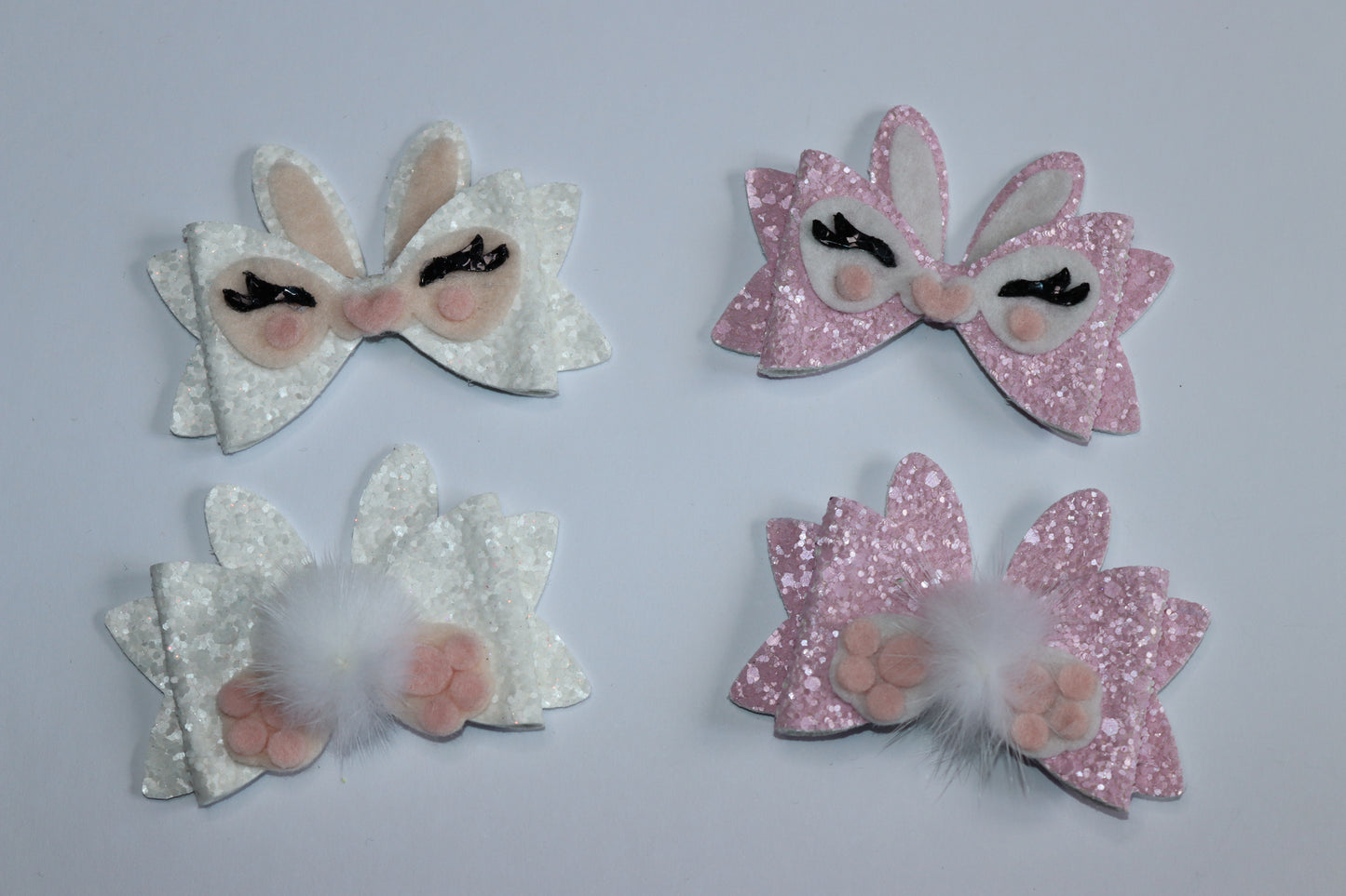 Bunny Face And Bunny Bum Easter Hair Bow