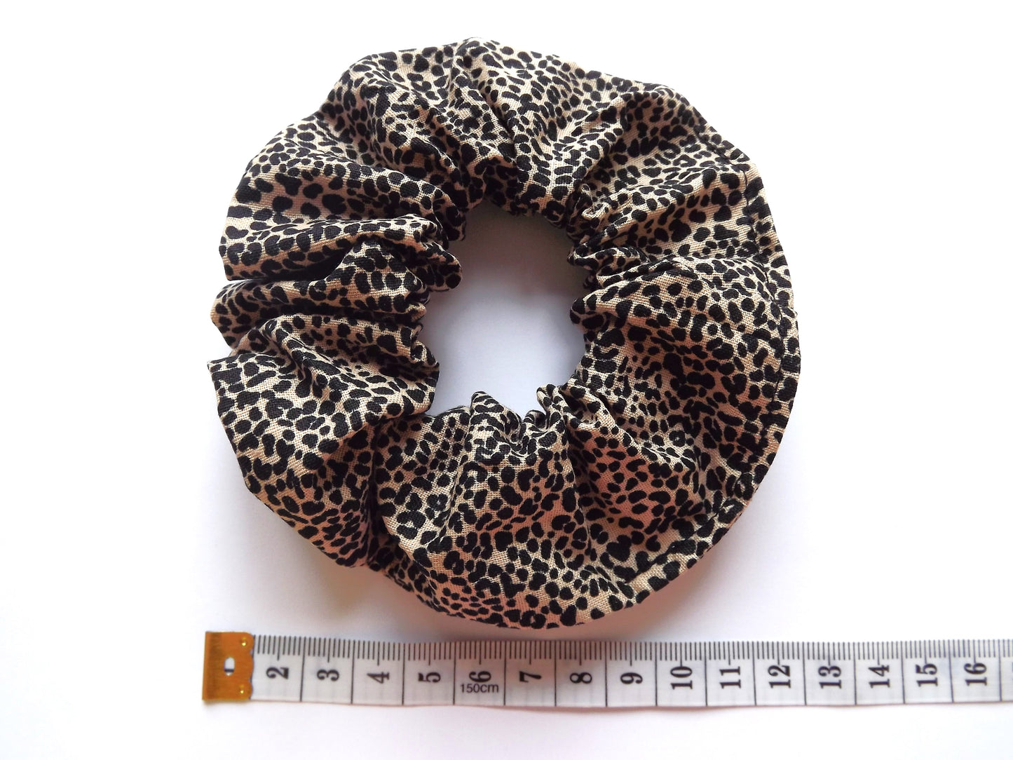 Mini Leopard Print Hair Scrunchie