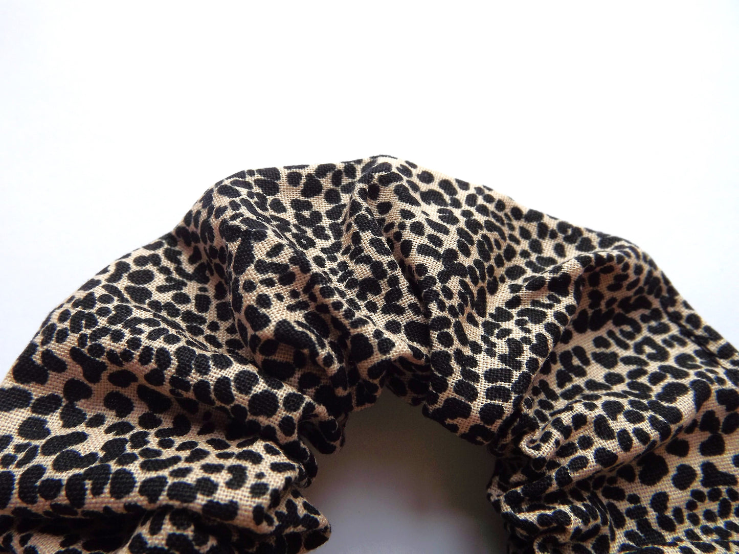 Mini Leopard Print Hair Scrunchie