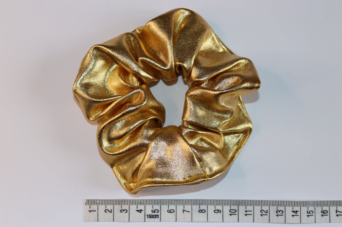 Liquid Metal Gold Hair Scrunchie