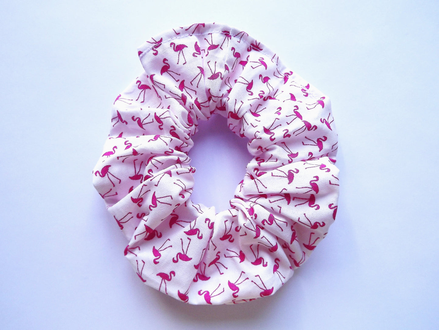 Mini Flamingo Hair Scrunchie