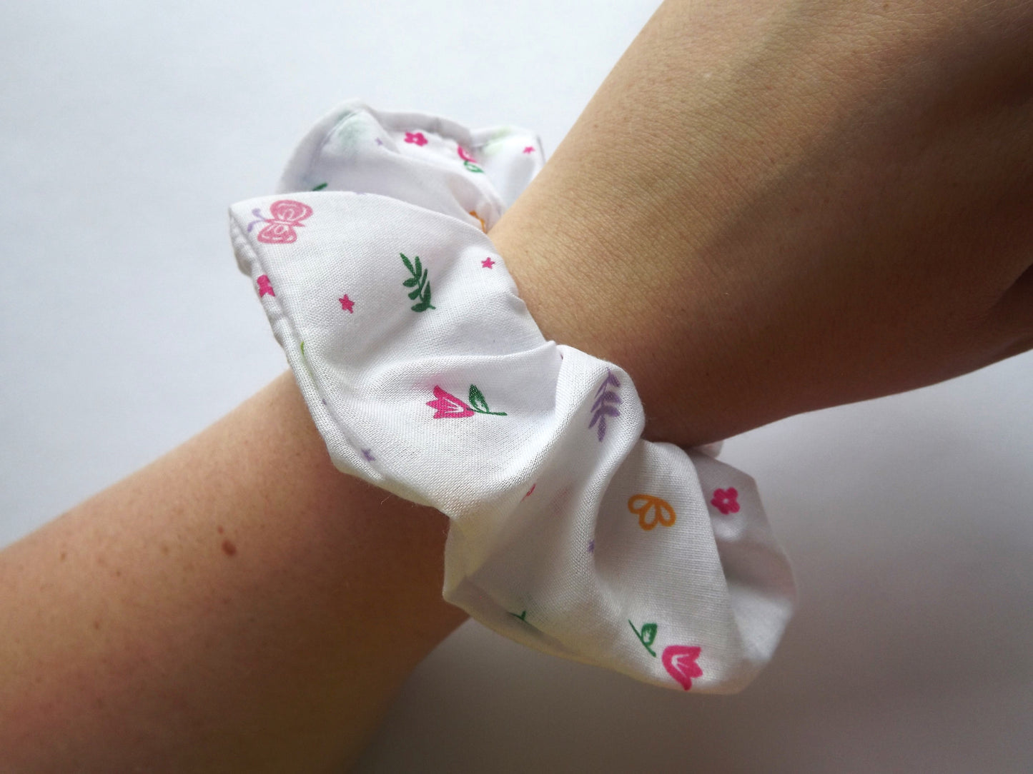 Mini Flower Hair Scrunchie