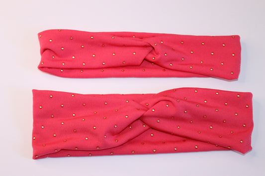 Pink Stud Twist Headband