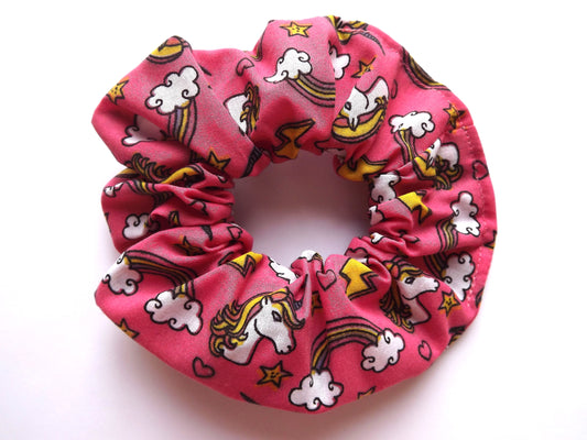 Pink Unicorn Hair Scrunchie